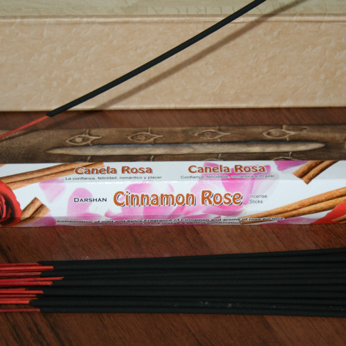 Аромапалички Кориця і Роза. Cinnamon Rose. Darshan