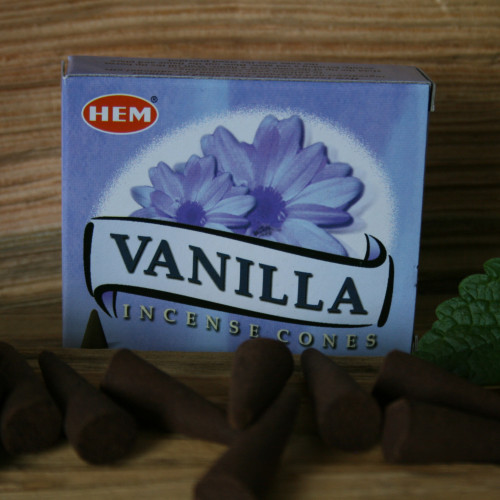 Ароматичні конуси Ваніль. Vanilla. HEM