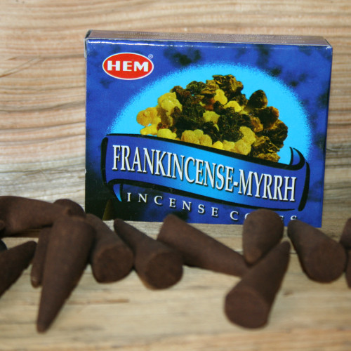 Індійські пахощі конуси Мірра-Ладан. Frankincence Myrrh. HEM