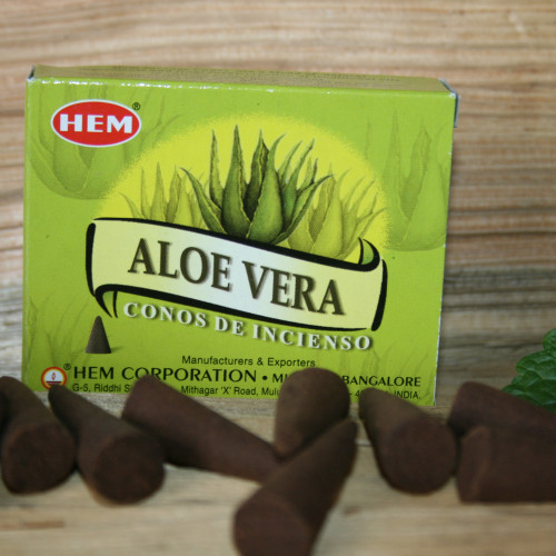 Індійські пахощі конуси Алоє Вера. Aloe Vera. HEM