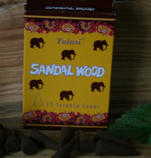 Пилкові пахощі конуси Сандал. Sandal Wood. Tulasi