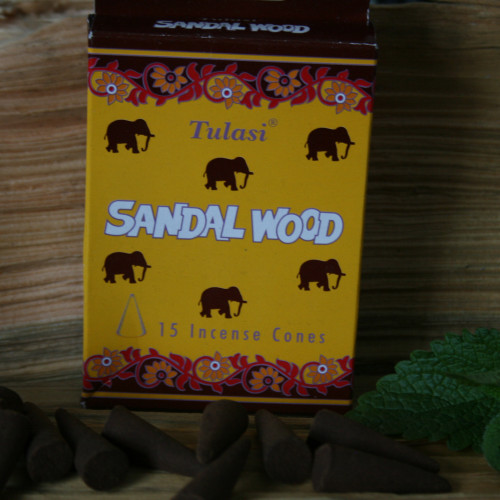 Пилкові пахощі конуси Сандал. Sandal Wood. Tulasi