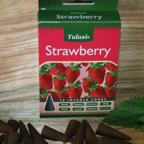 Пилкові пахощі конуси Полуниця. Strawberry. Tulasi