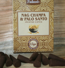 Пилкові пахощі конуси Наг Чампа - Пало Санто. Nag Champa & Palo Santo. Tulasi