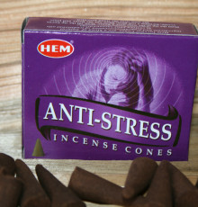 Індійські пахощі конуси Антистрес. Anti-Stress. Hem