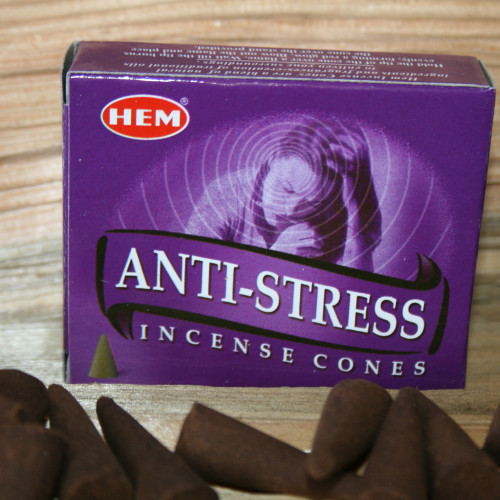 Індійські пахощі конуси Антистрес. Anti-Stress. Hem