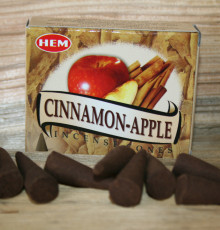 Індійські пахощі конуси Яблуко Кориця. Cinnamon Apple. HEM