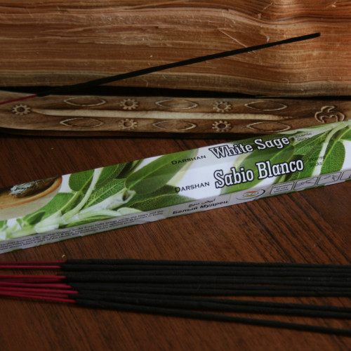 Біла Шавлія. White Sage. Darshan. Пахощі шестигранник